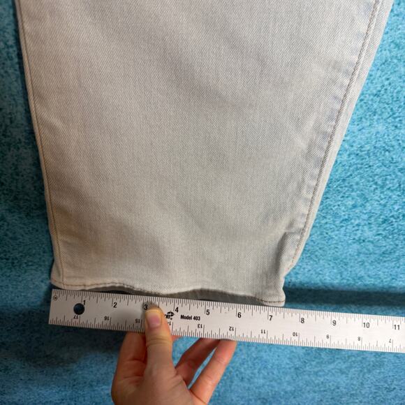 Levis Jeans Womens 28 Blue Denim Ribcage Straight Ankle Button Fly Size 28x27 - Picture 7 of 16